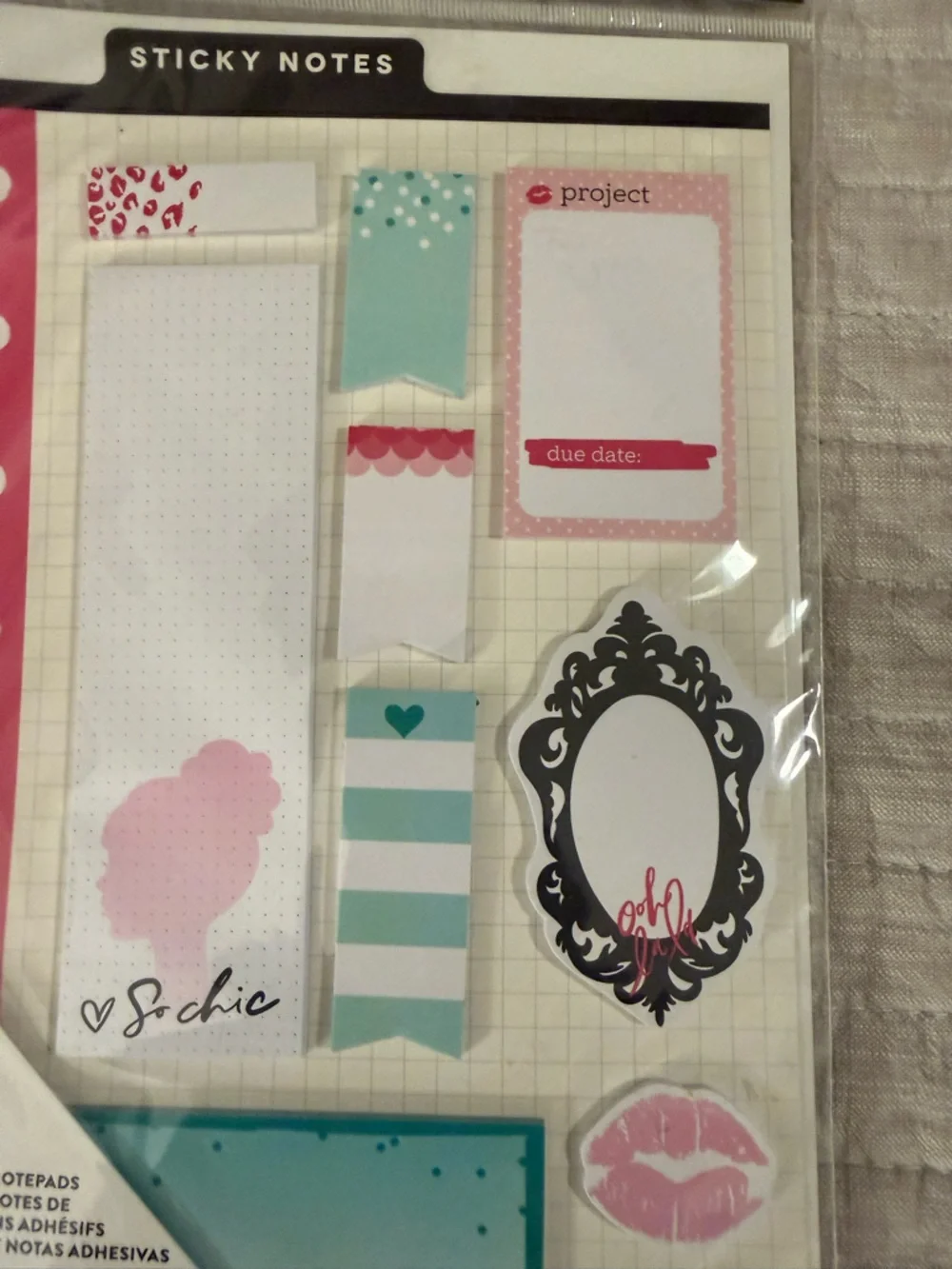 The Happy Planner Glam Girl Sticky Note Set